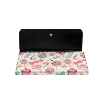 Candy Pattern Print Design CA04 Women's Trifold Wallet