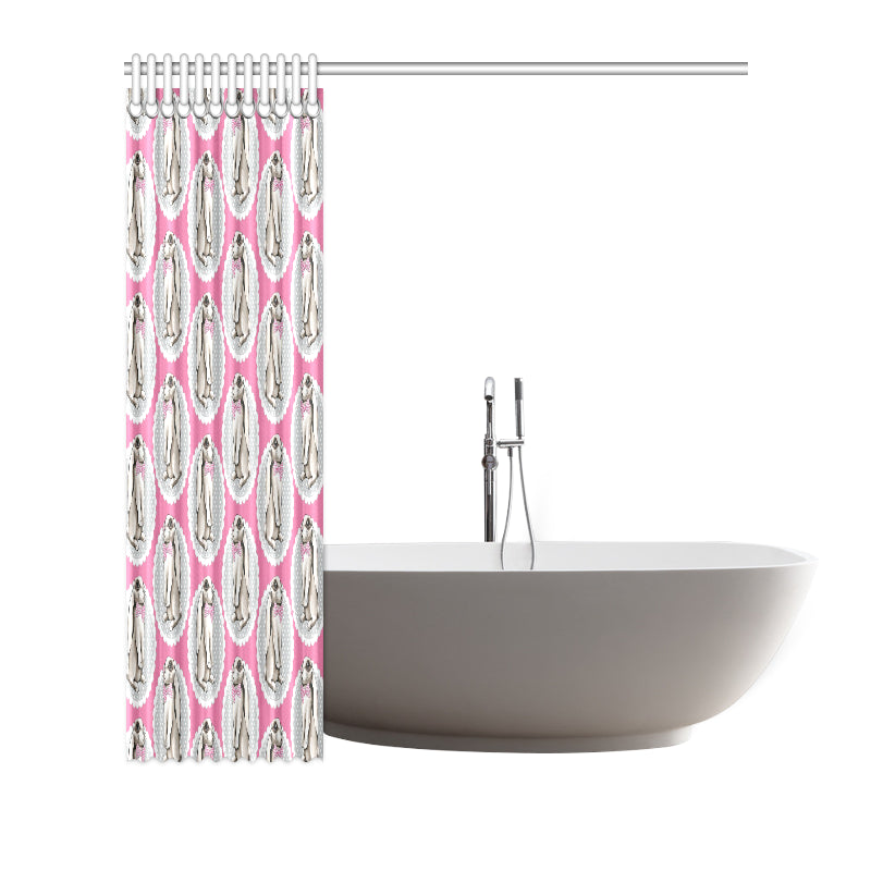 Rabbit Pattern Print Design RB019 Shower Curtain