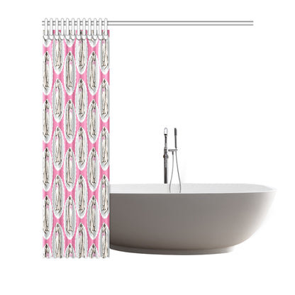 Rabbit Pattern Print Design RB019 Shower Curtain