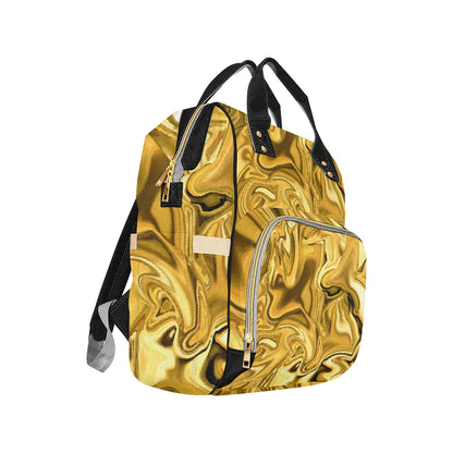 Liquid Pattern Print Design 03 Diaper Bag Backpack