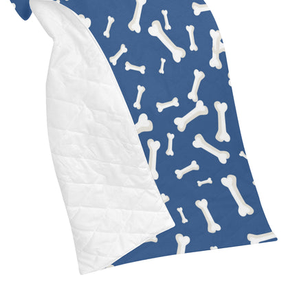 Dog Bone Pattern Print Design 03 Premium Quilt