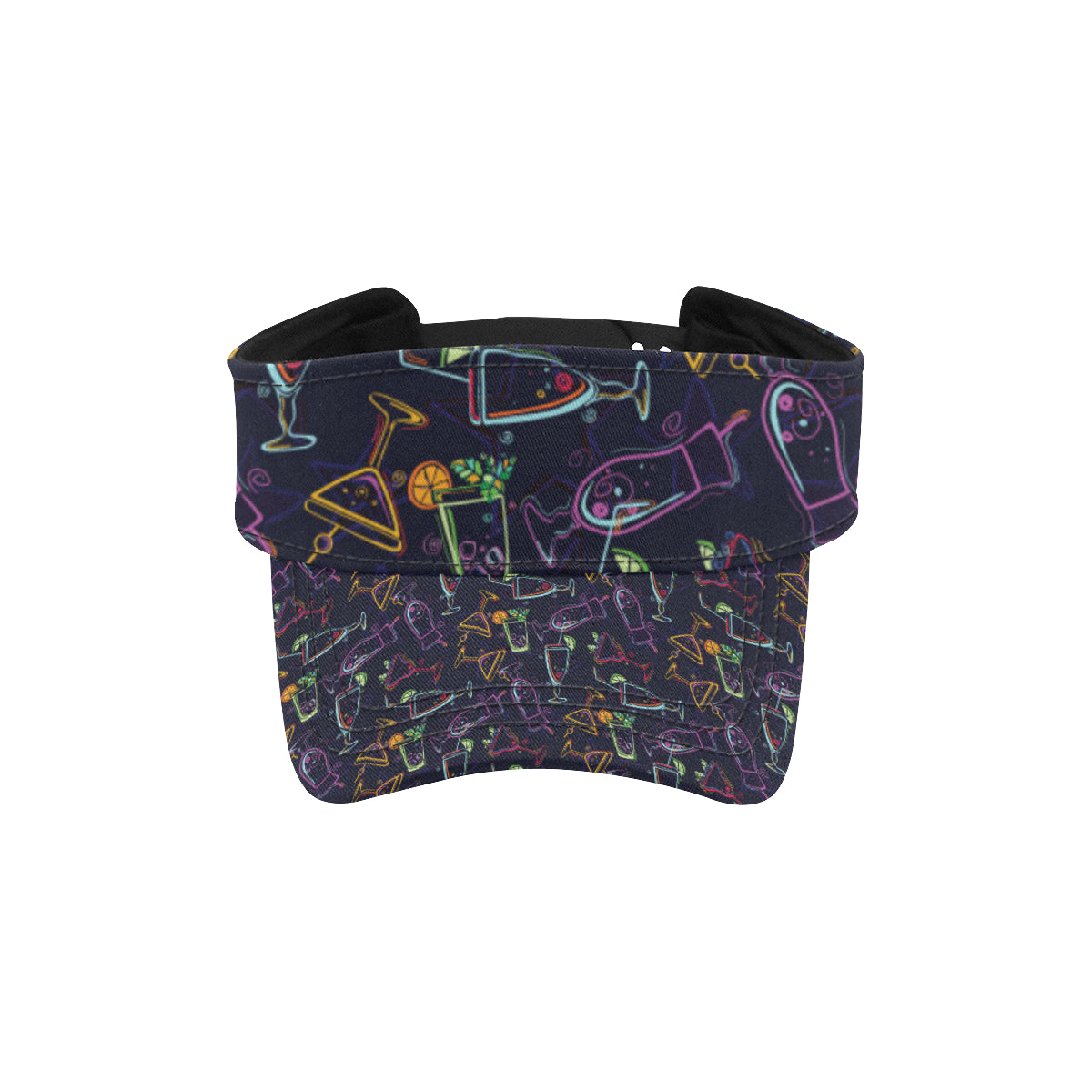 Cocktail Pattern Print Design 04 Unisex Sun Visor
