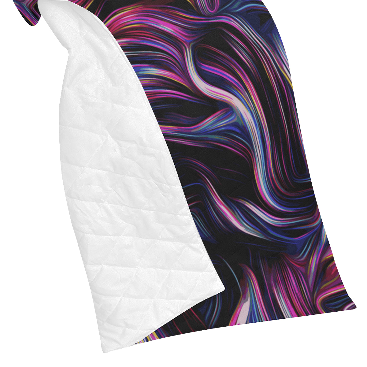 Liquid Pattern Print Design 01 Premium Quilt