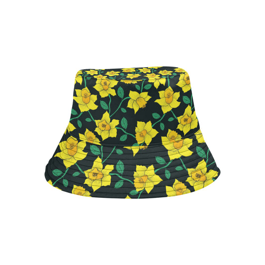 Daffodils Pattern Print Design DF03 Unisex Bucket Hat