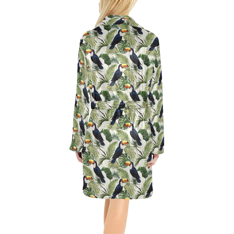 Toucan Print Design LKS308 Women's Fleece Robe