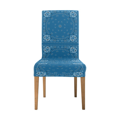 Bandana Blue Print Design LKS301 Dining Chair Slipcover