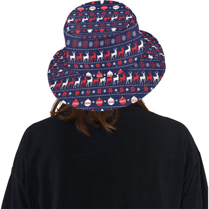 Reindeer Print Design LKS404 Unisex Bucket Hat