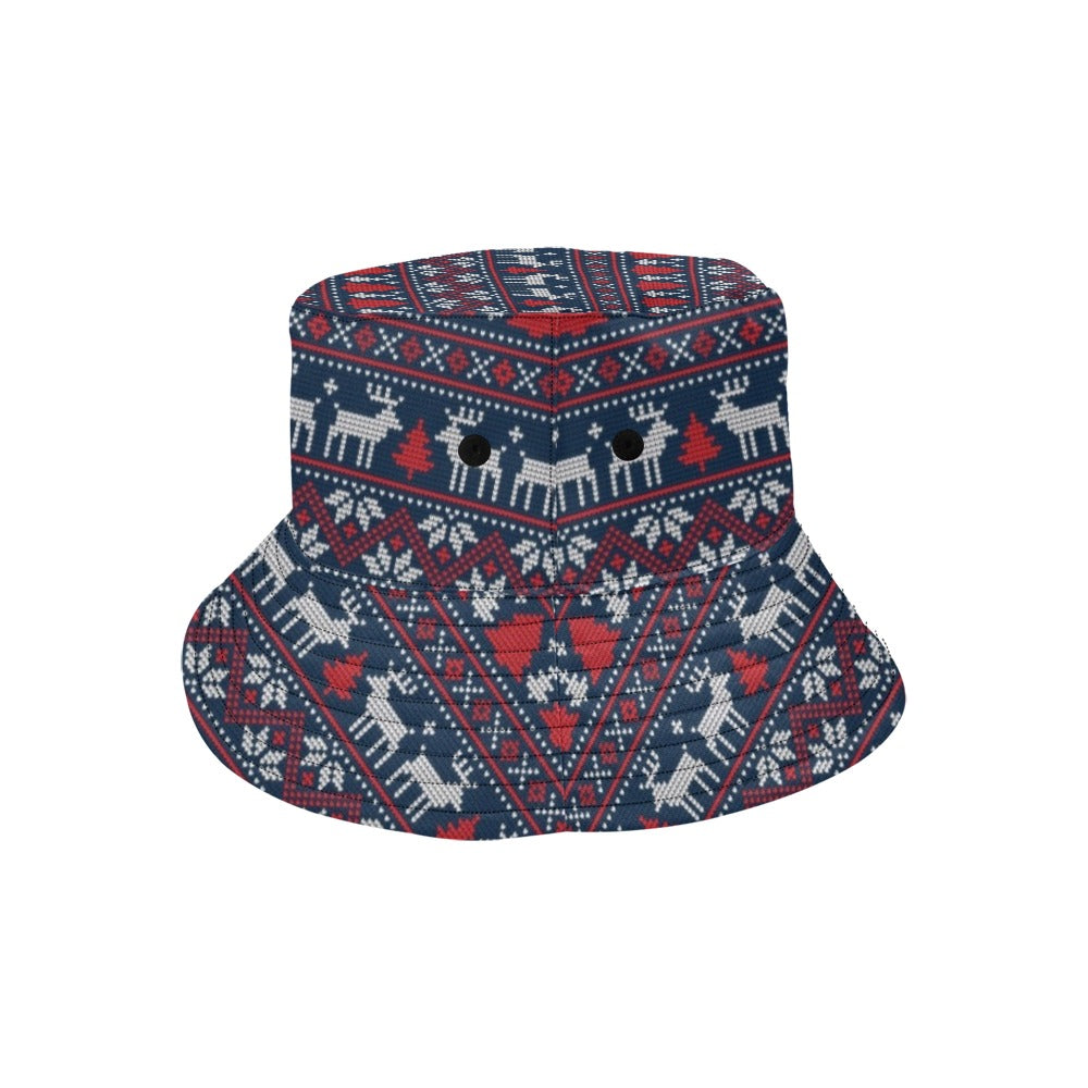 Reindeer Print Design LKS405 Unisex Bucket Hat