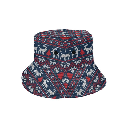Reindeer Print Design LKS405 Unisex Bucket Hat