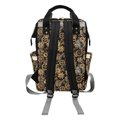 Steampunk Lightbulb Print Design LKS304 Diaper Bag Backpack