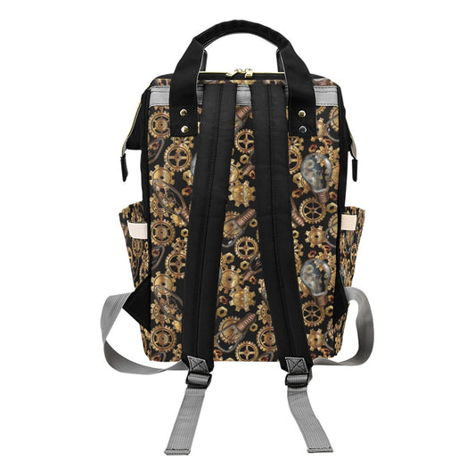 Steampunk Lightbulb Print Design LKS304 Diaper Bag Backpack