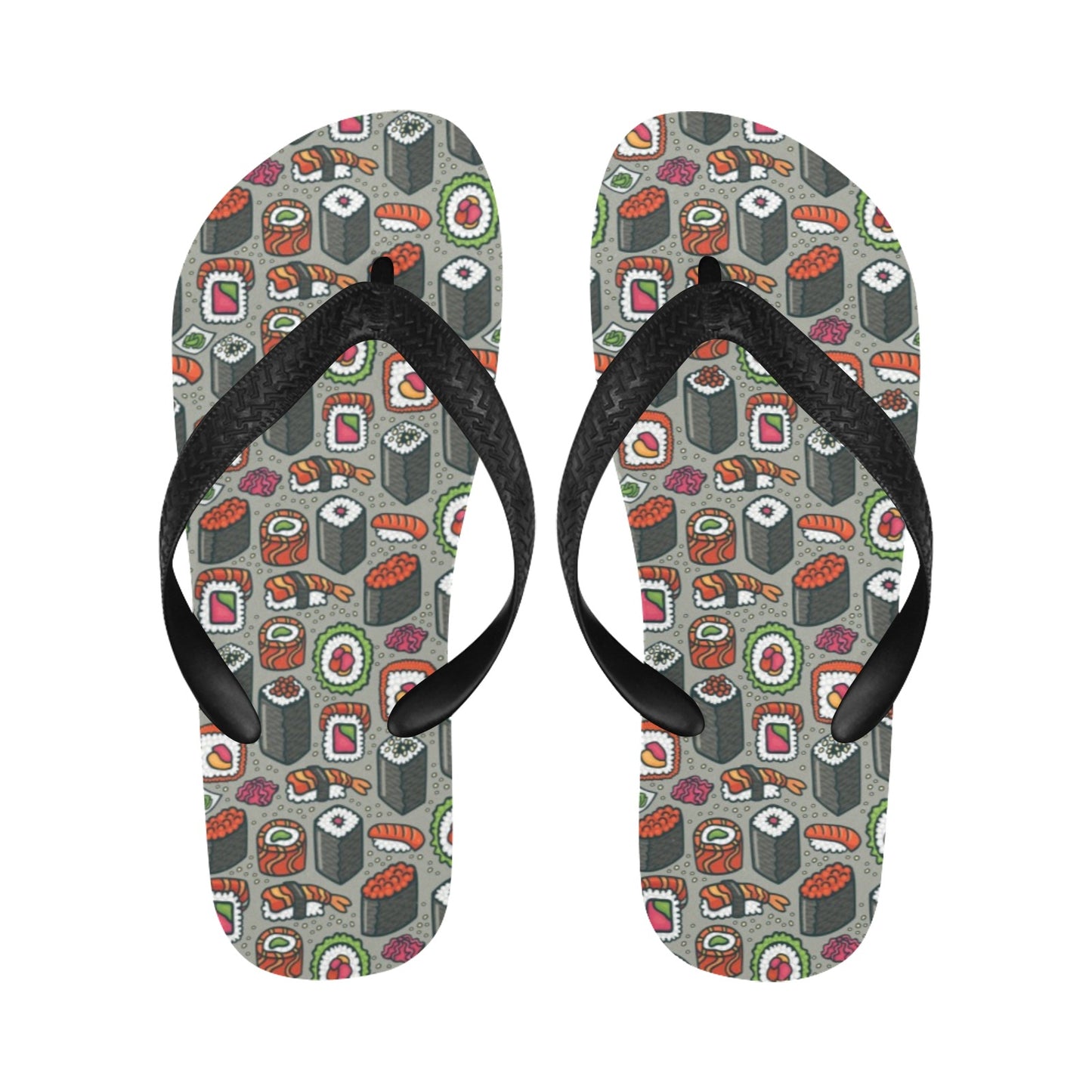 Sushi Print Design LKS301 Flip Flops
