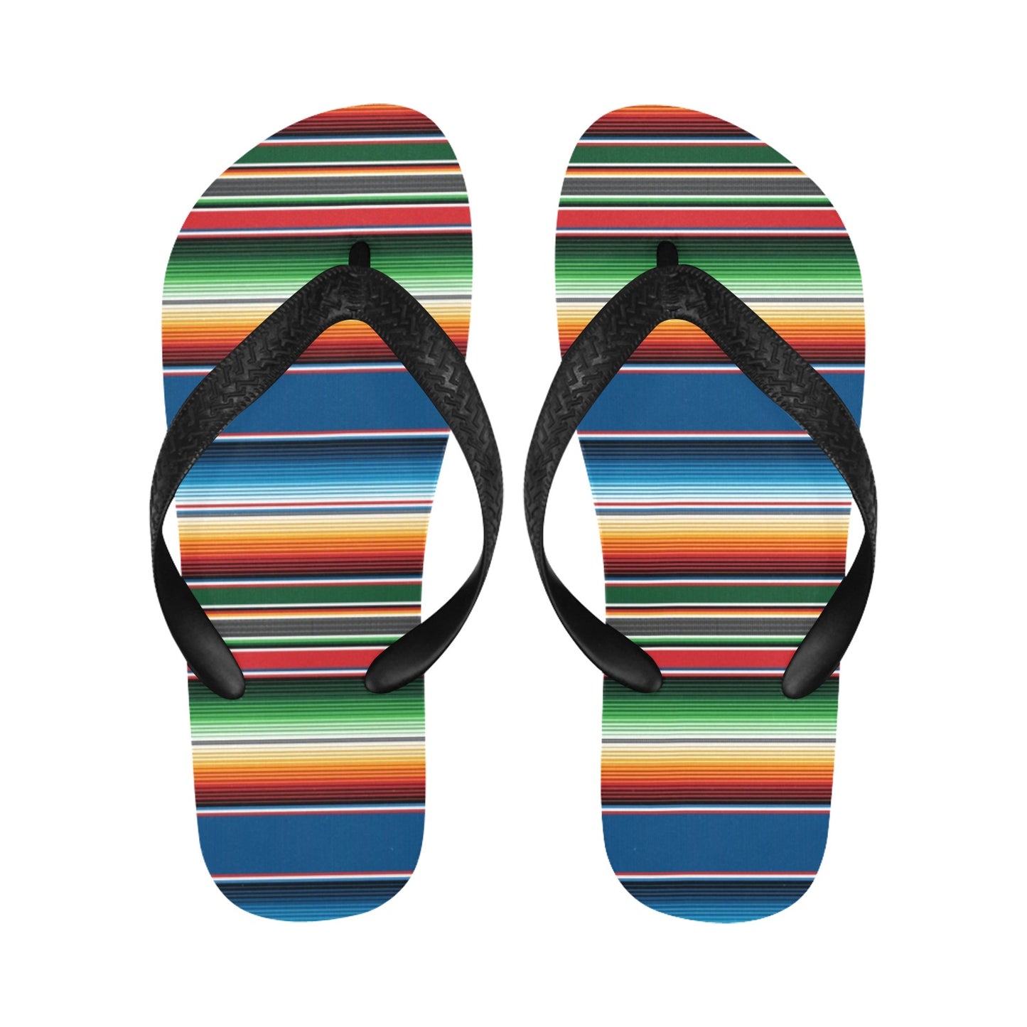 Serape Print Design LKS303 Flip Flops