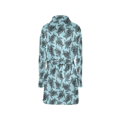 Sea Turtle Print Design LKS3010 Women's Fleece Robe