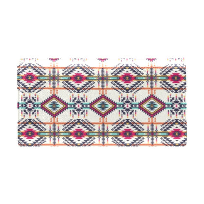 Indian Navajo Art Themed Design Print Women's Trifold Wallet
