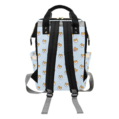 Shiba Inu Print Design LKS3012 Diaper Bag Backpack