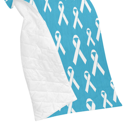 Liver cancer Pattern Print Design 01 Premium Quilt