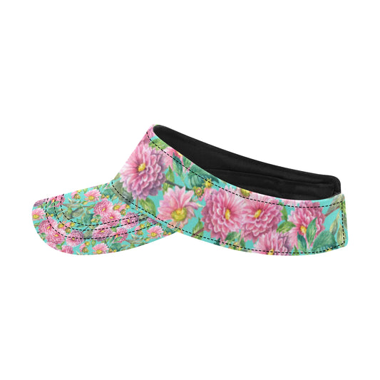 Dahlia Pattern Print Design DH07 Unisex Sun Visor