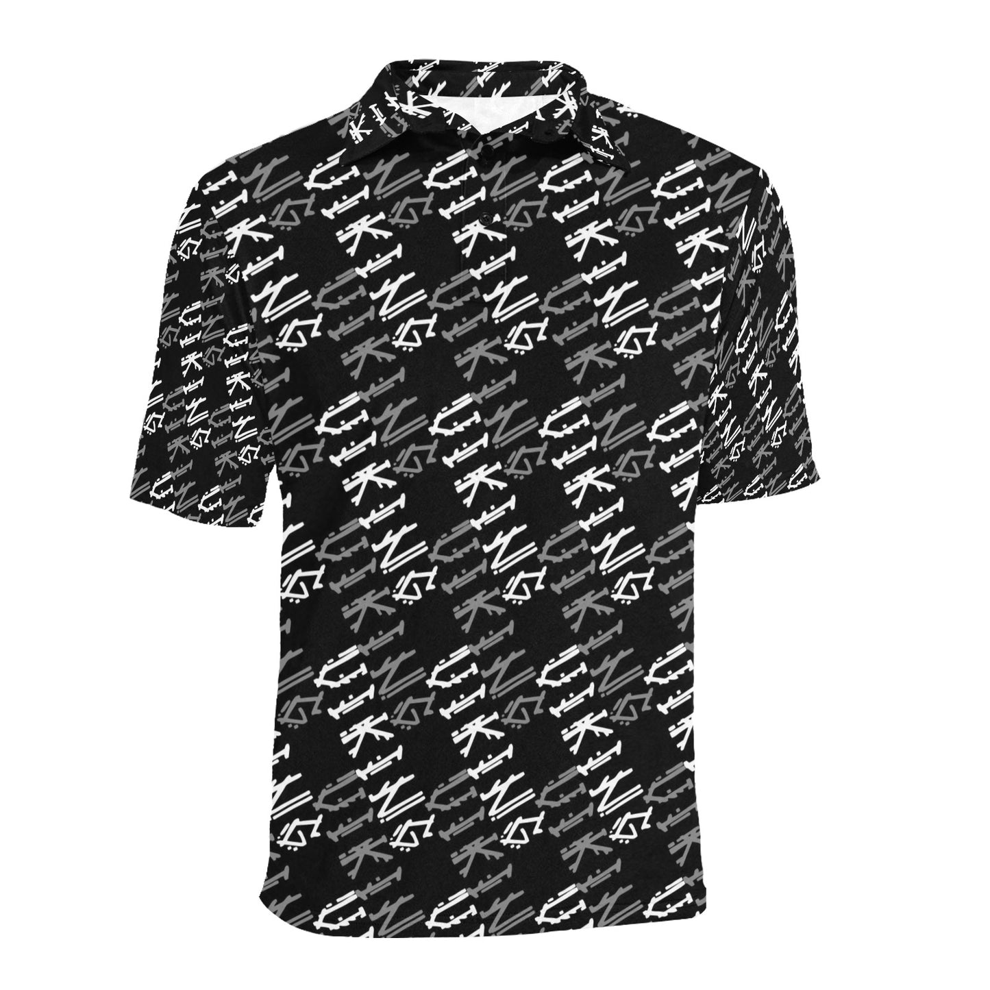 Vikings Print Design LKS306 Men Polo Shirt