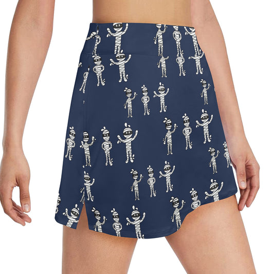 Mummy Print Design LKS306 17" Golf & Pickleball Skort with Pockets