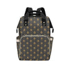 Fleur De Lis Print Design LKS402 Diaper Bag Backpack