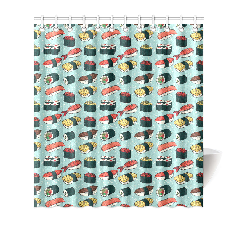Sushi Pattern Design Shower Curtain