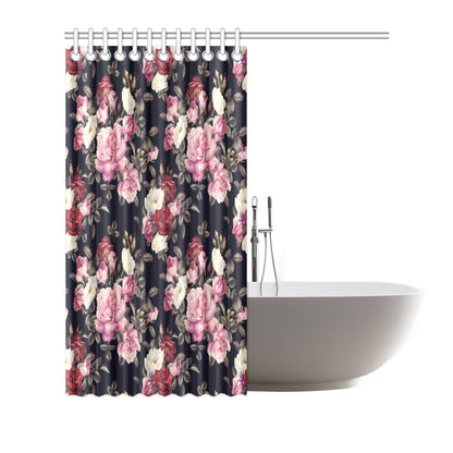 Rose Pattern Shower Curtain
