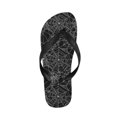 Spider Web Print Design LKS301 Flip Flops
