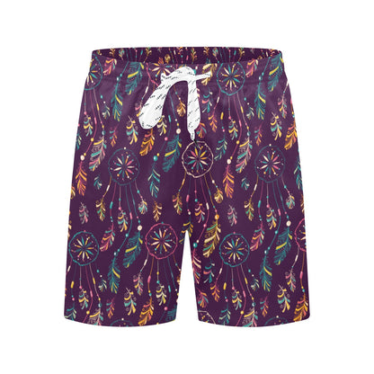 Dream Catcher Boho Design Men's Swim Trunks Beach Shorts