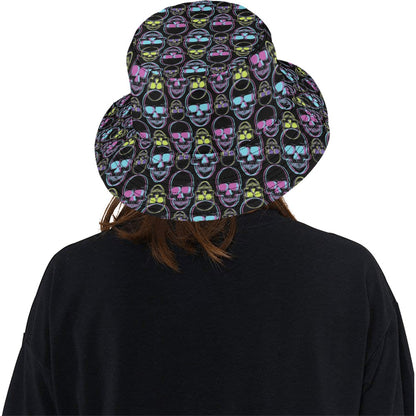 Skull 3D Colorful Print Design LKS309 Unisex Bucket Hat