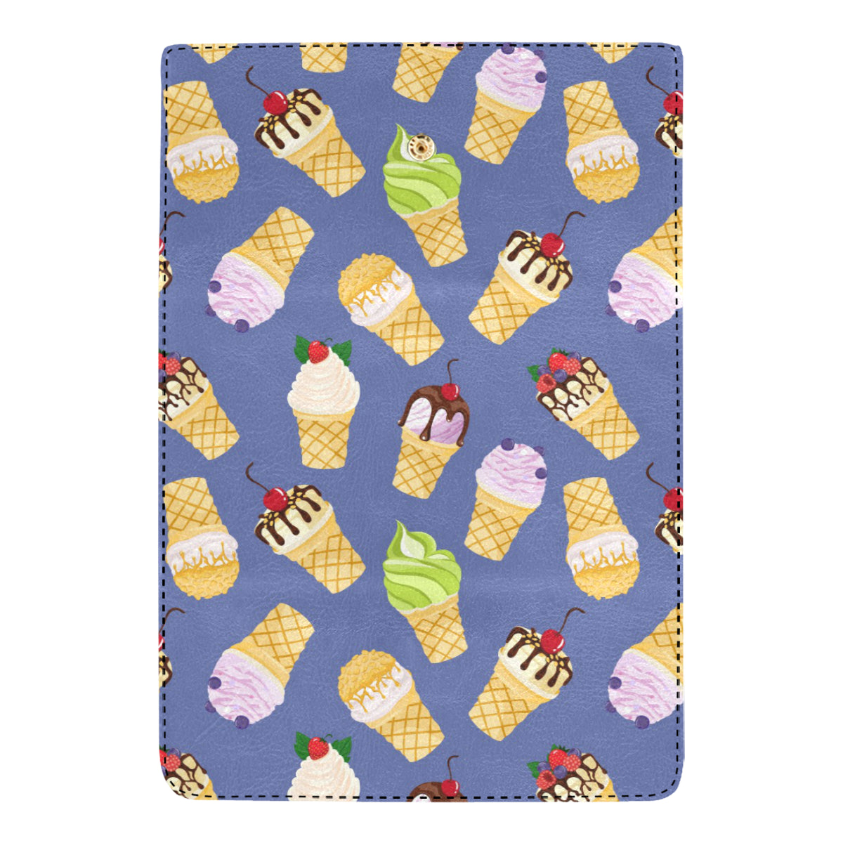 Ice Cream Pattern Print Design IC03 Women's Trifold Wallet