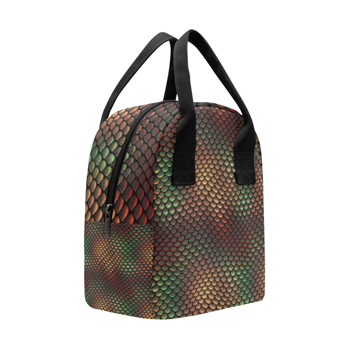 Snake Skin Colorful Print Insulated Lunch Bag