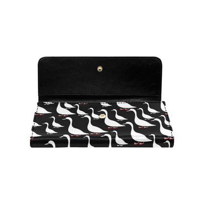 Goose Pattern Print Design 01 Women's Trifold Wallet