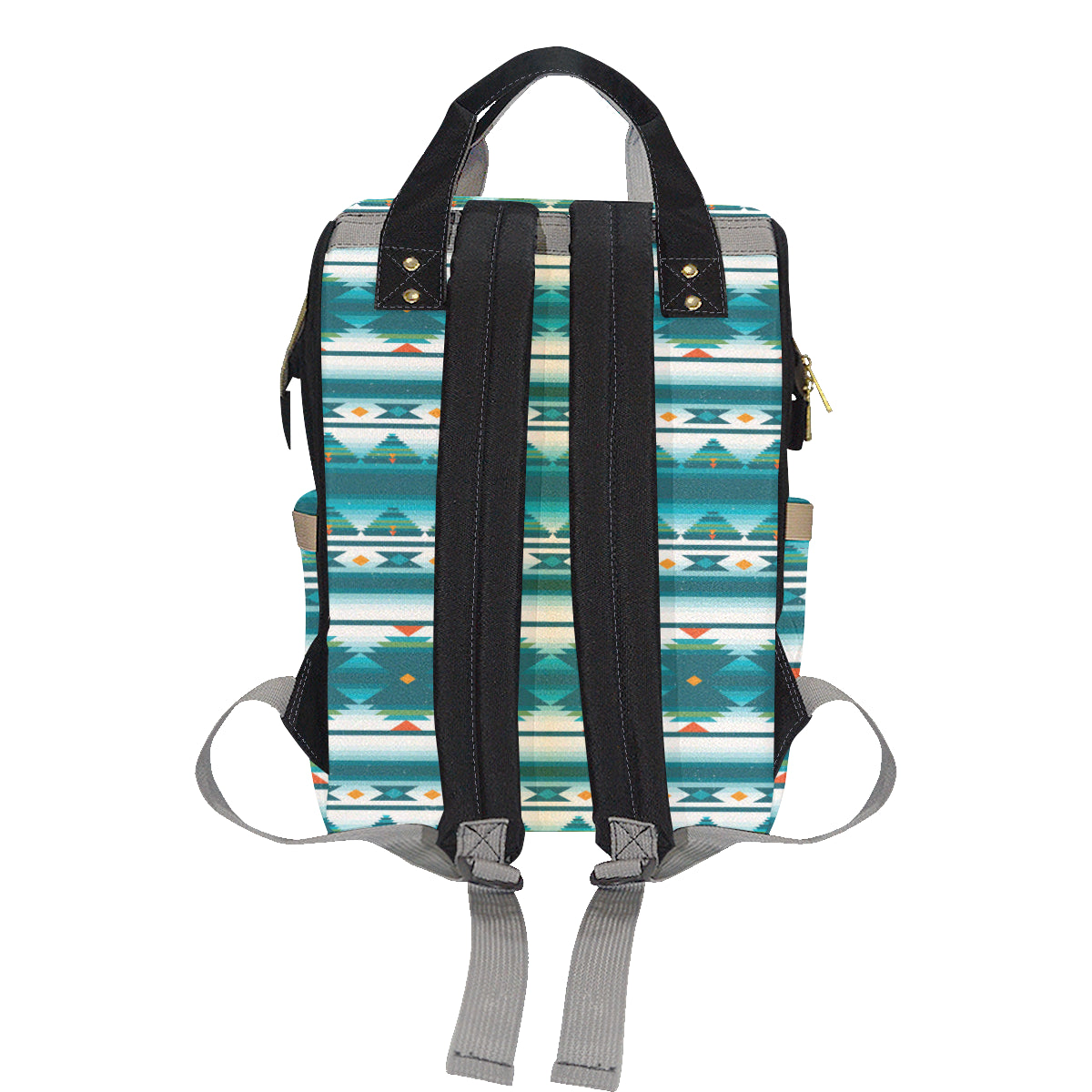 Blue Tribal Aztec Diaper Bag Backpack