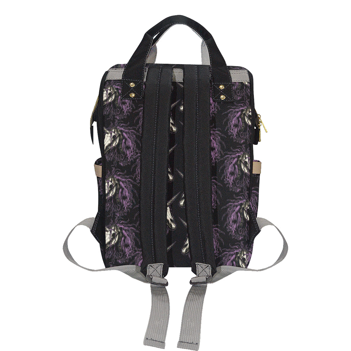 Unicorn Skull head Diaper Bag Backpack