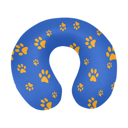 Paw Pattern Print Design A03 U-Shaped Travel Neck Pillow