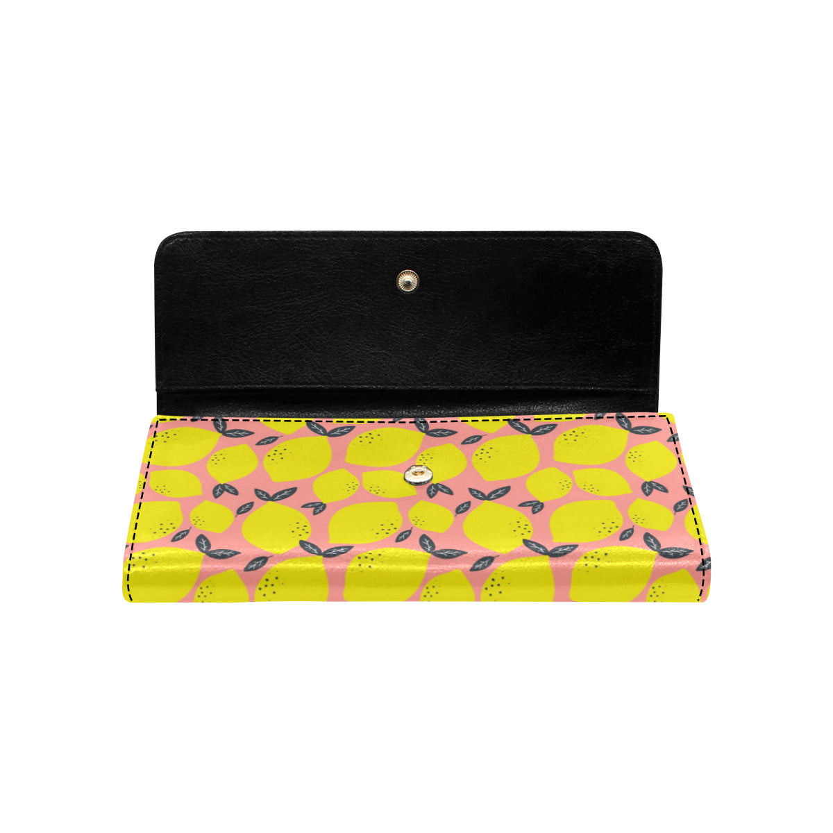 Lemon Pattern Print Design LM03 Women's Trifold Wallet