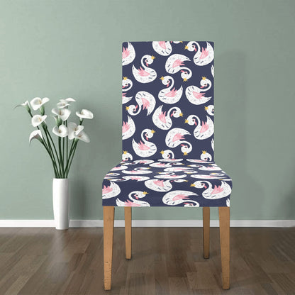 Swan Print Design LKS403 Dining Chair Slipcover