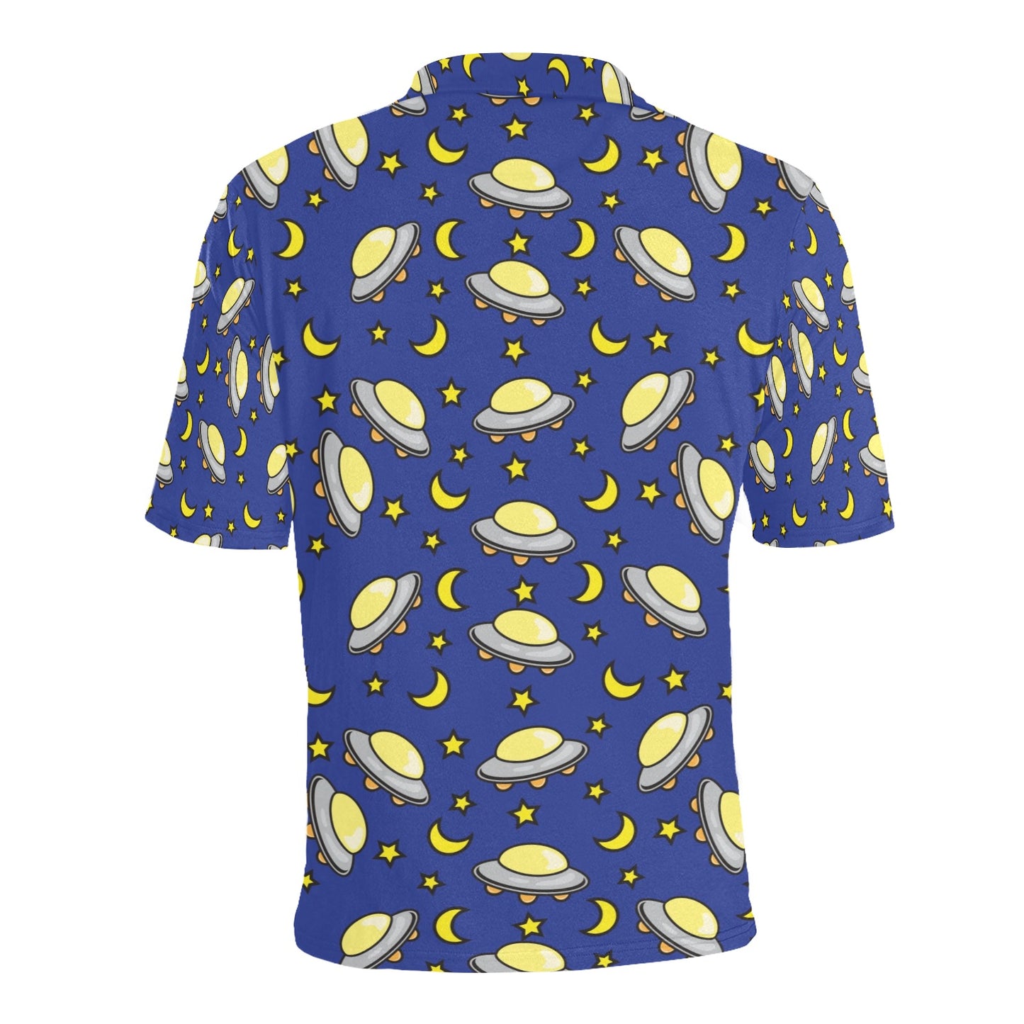 UFO Print Design LKS309 Men Polo Shirt