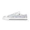 Ski Print Design LKS305 Women's White Low Top Shoes