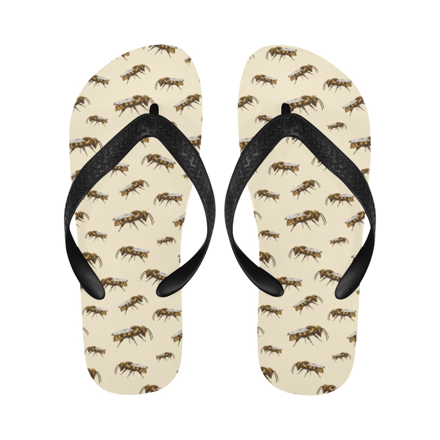 Bee Print Design LKS306 Flip Flops