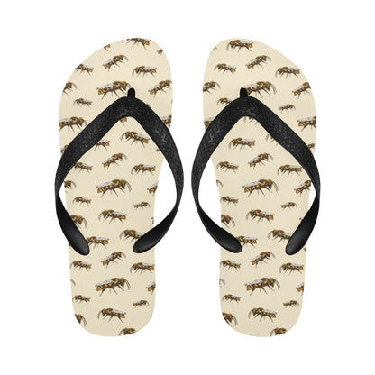 Bee Print Design LKS306 Flip Flops