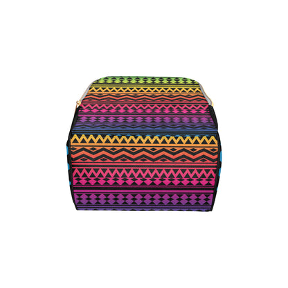 Rainbow Tribal Pattern Print Design A02 Diaper Bag Backpack