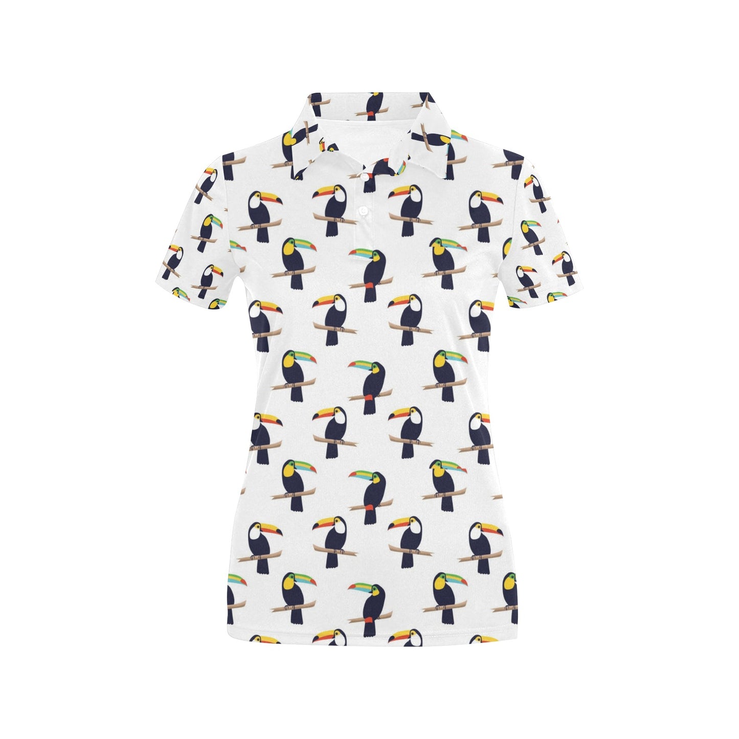 Toucan Print Design LKS305 Women's Polo Shirt