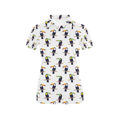 Toucan Print Design LKS305 Women's Polo Shirt
