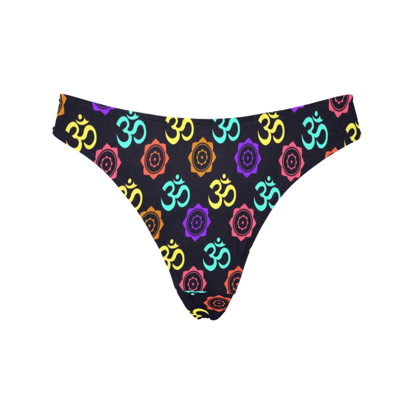 Chakra OM Print Pattern Women's Thongs