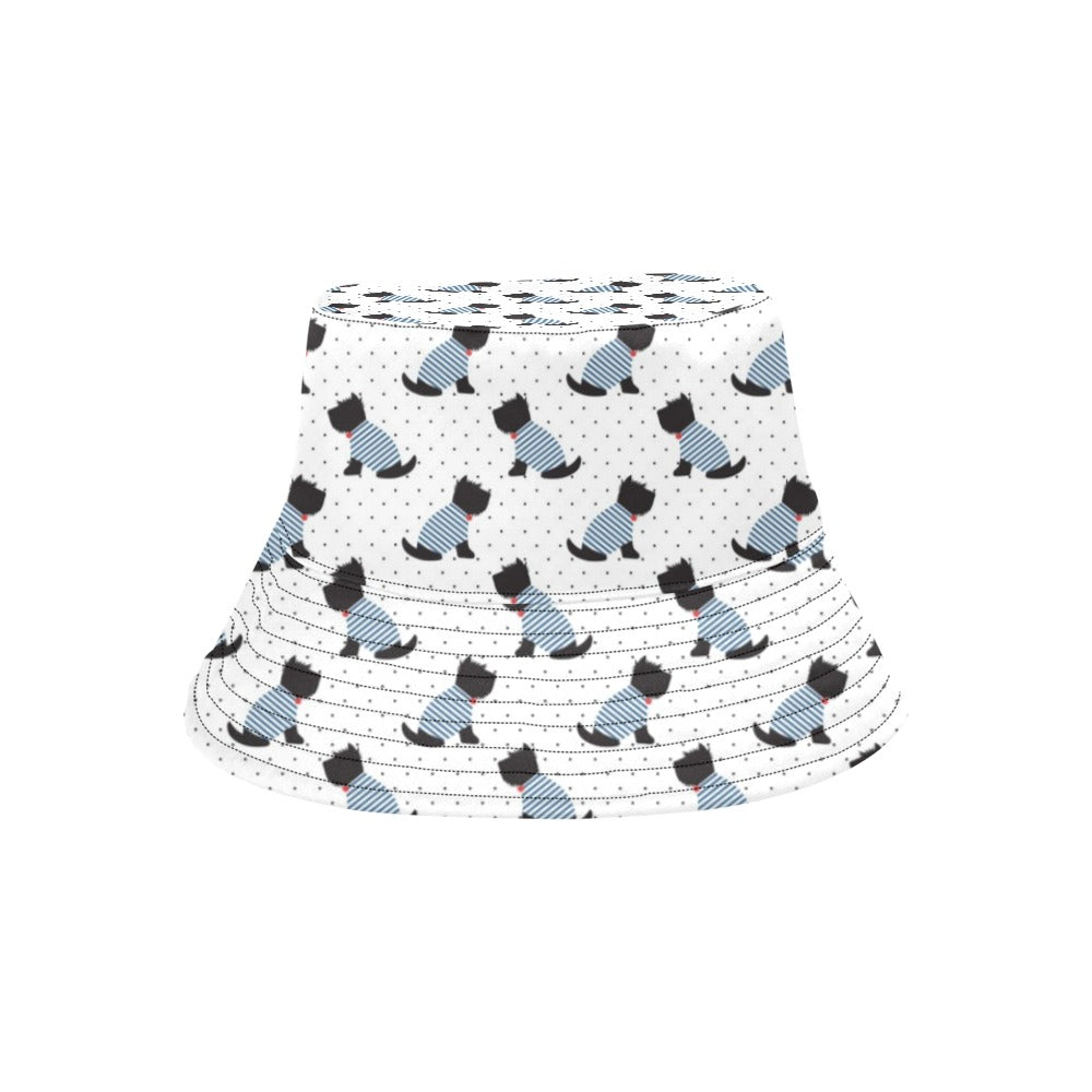Scottish Terriers Print Design LKS3013 Unisex Bucket Hat