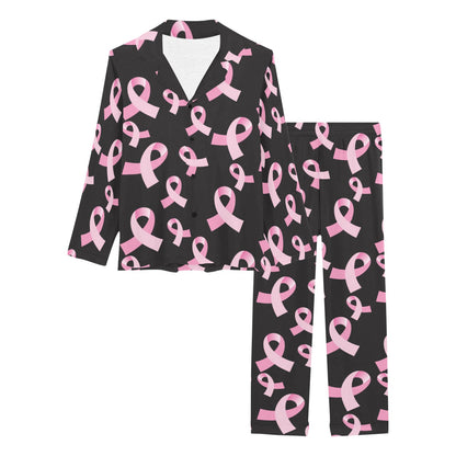 Breast Cancer Awareness Design Women's Long Pajama Set