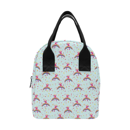 Fairy with Rainbow Print Pattern Insulated Lunch Bag