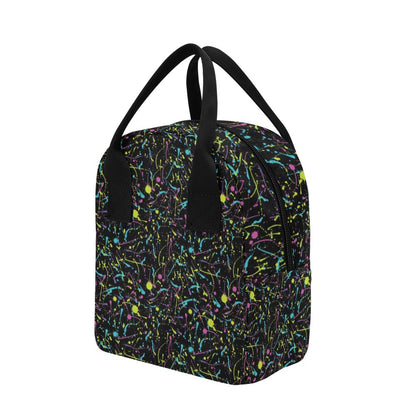 Splatter Multicolor Print Design LKS302 Insulated Lunch Bag